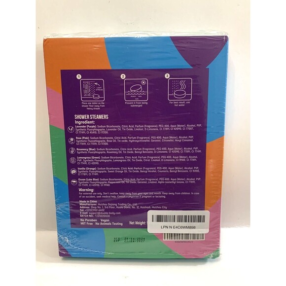 Eusemia Aromatherapy Shower Steamers Smile Assorted Colors Relax Spa 12 Pack - Picture 3 of 5